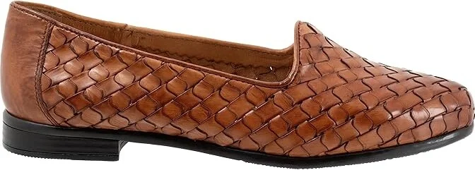 Trotters Lizette Women's Flat Shoes Brown : 8 W (D), Latex - Image 6
