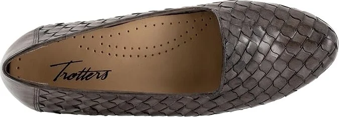 Trotters Lizette Women's Flat Shoes Dark Grey : 11 W (D), Latex - Image 2