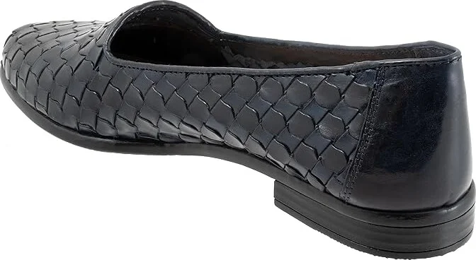 Trotters Lizette Women's Flat Shoes Navy : 7.5 M (B), Latex - Image 3