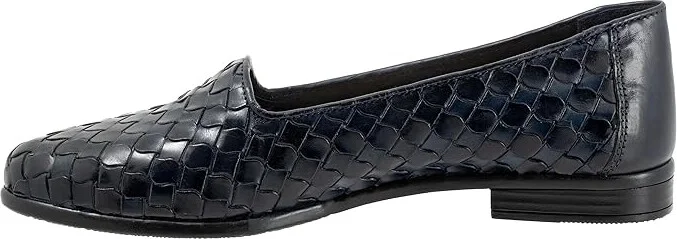 Trotters Lizette Women's Flat Shoes Navy : 7.5 M (B), Latex - Image 4