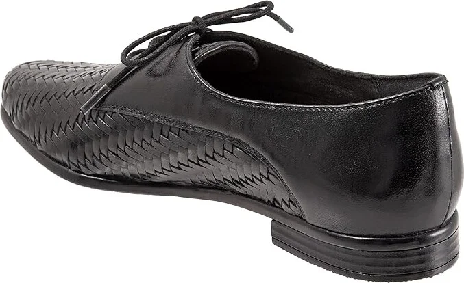 Trotters Lizzie Herringbone Women's Flat Shoes Black : 5.5 M (B), Leather - Image 4
