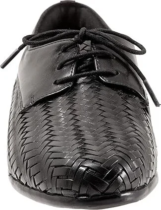Trotters Lizzie Herringbone Women's Flat Shoes Black : 5.5 M (B), Leather - Image 5