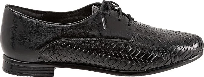 Trotters Lizzie Herringbone Women's Flat Shoes Black : 5.5 M (B), Leather - Image 7