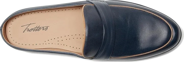 Trotters Lola Women's 1-2 inch heel Shoes Navy : 7 N (AA), Leather - Image 2