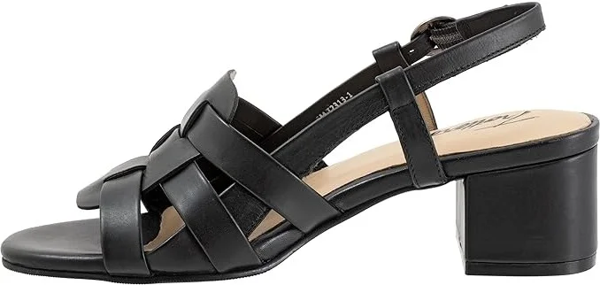 Trotters Luna Women's Sandals Black : 10 M (B), Leather - Image 6