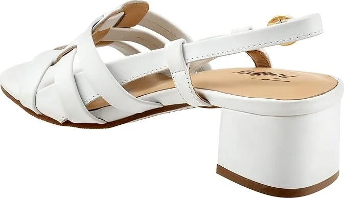 Trotters Luna Women's Sandals White : 10.5 M (B), Leather - Image 4