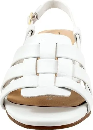 Trotters Luna Women's Sandals White : 10.5 M (B), Leather - Image 5
