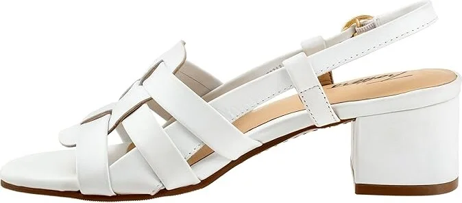 Trotters Luna Women's Sandals White : 10.5 M (B), Leather - Image 6