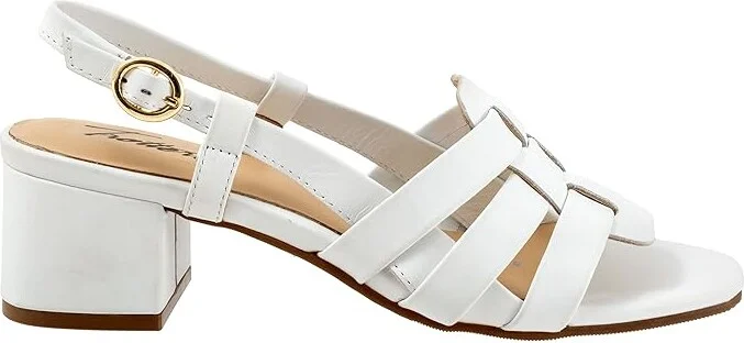 Trotters Luna Women's Sandals White : 10.5 M (B), Leather - Image 7