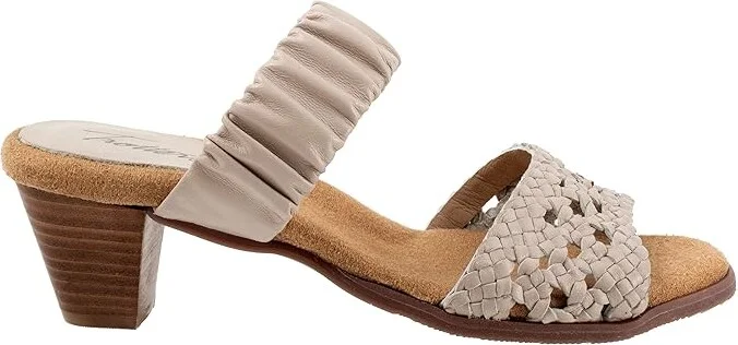 Trotters Mae Women's Sandals Ivory : 9.5 M (B), Leather - Image 7