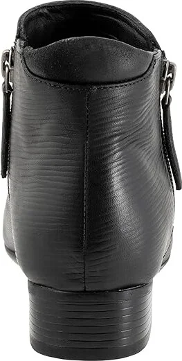 Trotters Major Embossed Women's Boots Black : 7 M (B), Leather/Textile - Image 4