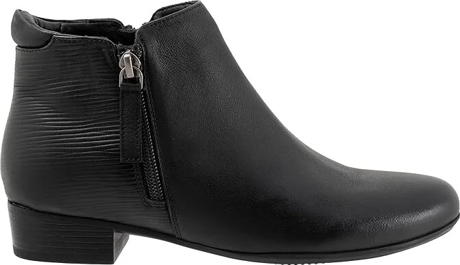 Trotters Major Embossed Women's Boots Black : 7 M (B), Leather/Textile - Image 7