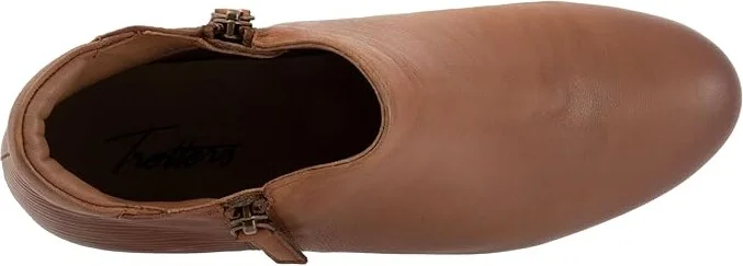 Trotters Major Embossed Women's Boots Luggage : 10 W (D), Leather - Image 2