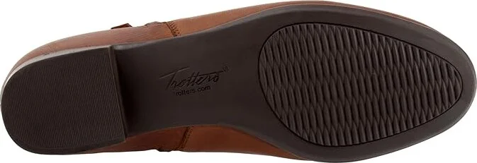 Trotters Major Embossed Women's Boots Luggage : 10 W (D), Leather - Image 3