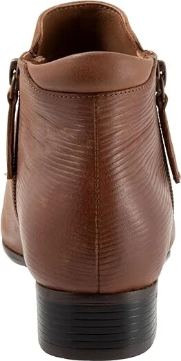 Trotters Major Embossed Women's Boots Luggage : 10 W (D), Leather - Image 4