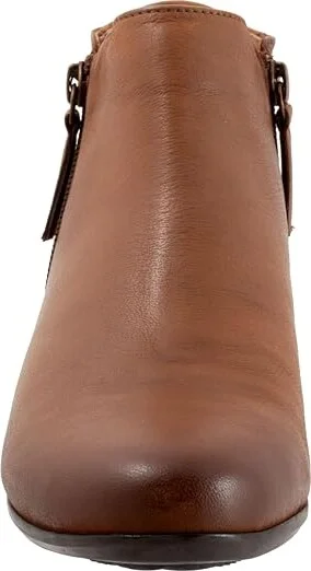Trotters Major Embossed Women's Boots Luggage : 10 W (D), Leather - Image 5