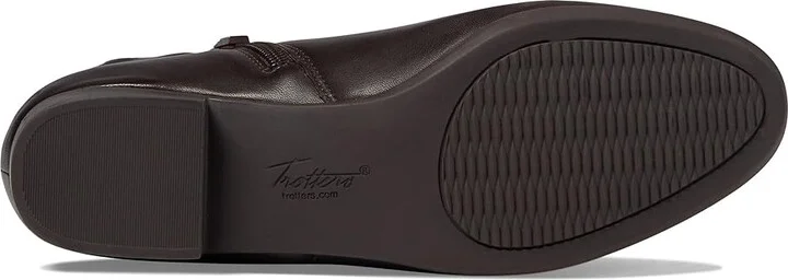 Trotters Major Women's Boots Dark Brown Smooth Leather : 7.5 WW (EE), Synthetic - Image 3