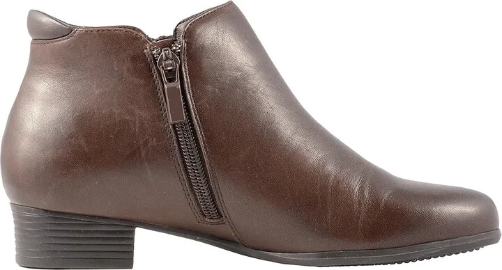 Trotters Major Women's Boots Dark Brown Smooth Leather : 7.5 WW (EE), Synthetic - Image 7