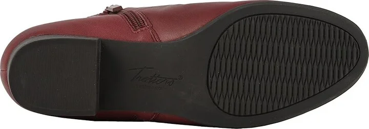 Trotters Major Women's Boots Dark Red : 10 N (AA), Leather - Image 4
