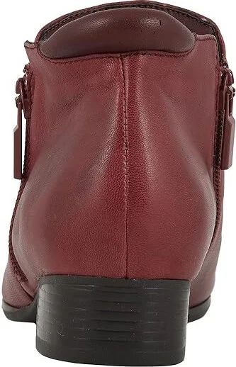 Trotters Major Women's Boots Dark Red : 10 N (AA), Leather - Image 5