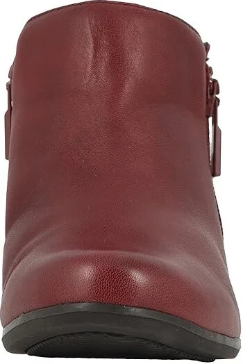 Trotters Major Women's Boots Dark Red : 10 N (AA), Leather - Image 6