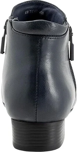 Trotters Major Women's Boots Navy : 6 W (D), Leather - Image 4