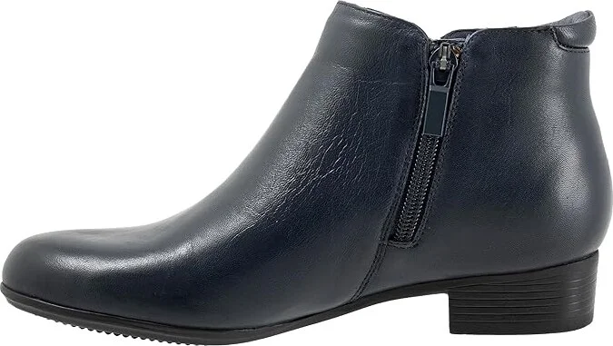 Trotters Major Women's Boots Navy : 6 W (D), Leather - Image 6