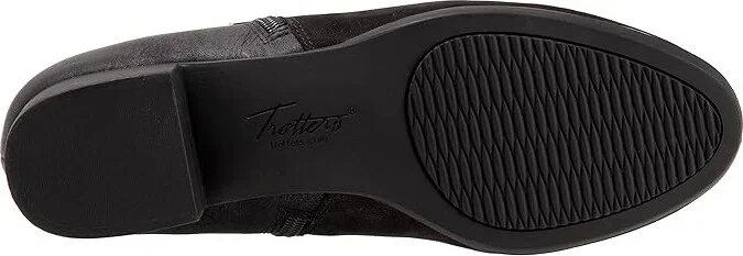 Trotters Major Women's Shoes Black Nubuck : 6.5 M (B), Leather - Image 3