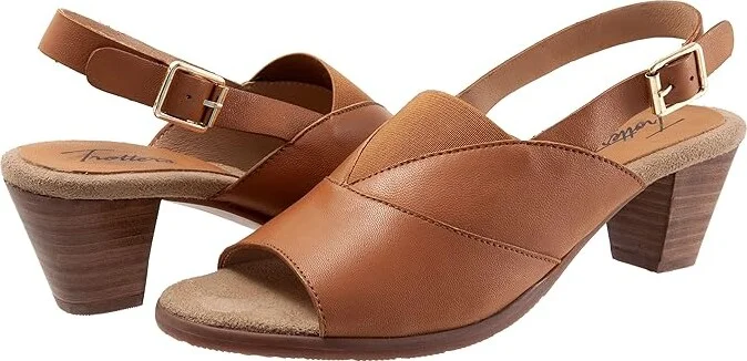 Trotters Mavis Women's Shoes Luggage : 7 M (B), Leather