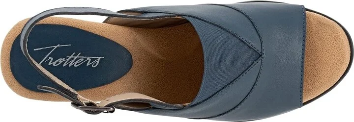 Trotters Mavis Women's Shoes Navy : 10.5 M (B), Leather - Image 2