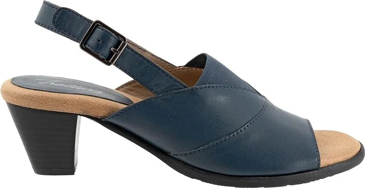 Trotters Mavis Women's Shoes Navy : 10.5 M (B), Leather - Image 7