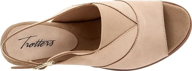 Trotters Mavis Women's Shoes Sand Nubuck : 5 M (B), Leather - Image 2