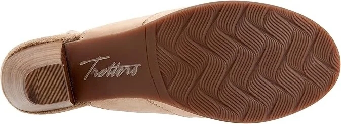 Trotters Mavis Women's Shoes Sand Nubuck : 5 M (B), Leather - Image 3