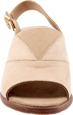 Trotters Mavis Women's Shoes Sand Nubuck : 5 M (B), Leather - Image 5