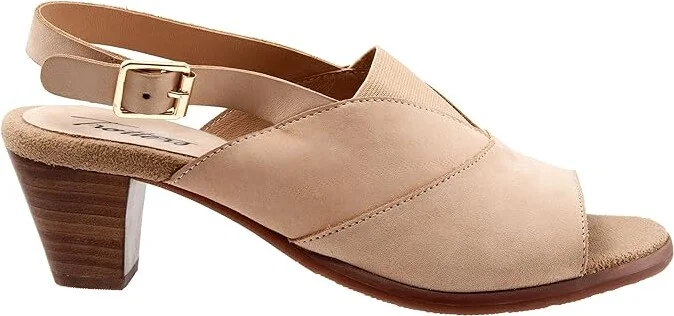 Trotters Mavis Women's Shoes Sand Nubuck : 5 M (B), Leather - Image 7
