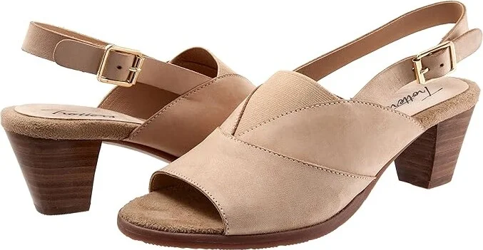 Trotters Mavis Women's Shoes Sand Nubuck : 5 M (B), Leather