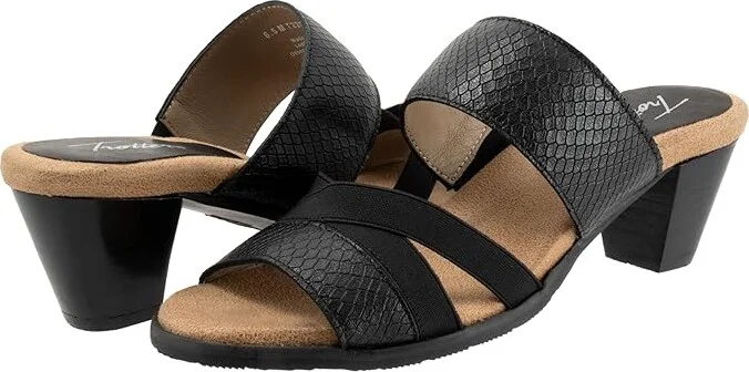 Trotters Maxine Women's Shoes Black Snk : 11 M (B), Leather