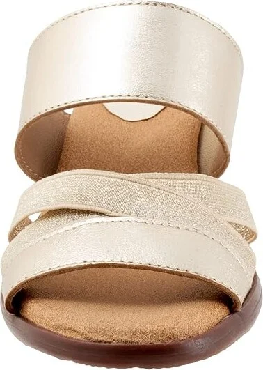 Trotters Maxine Women's Shoes Gold Metallic : 8 M (B), Leather - Image 5