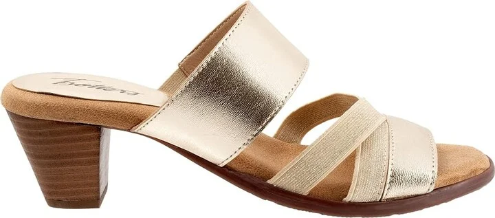 Trotters Maxine Women's Shoes Gold Metallic : 8 M (B), Leather - Image 7