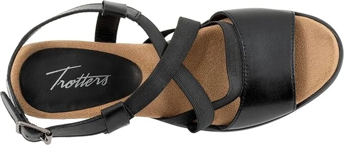 Trotters Meadow Women's Sandals Black : 7.5 N (AA), Leather - Image 2