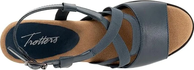 Trotters Meadow Women's Sandals Navy : 9.5 M (B), Leather - Image 2