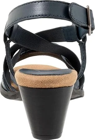 Trotters Meadow Women's Sandals Navy : 9.5 M (B), Leather - Image 4
