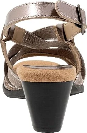 Trotters Meadow Women's Sandals Pewter : 8.5 M (B), Leather - Image 4