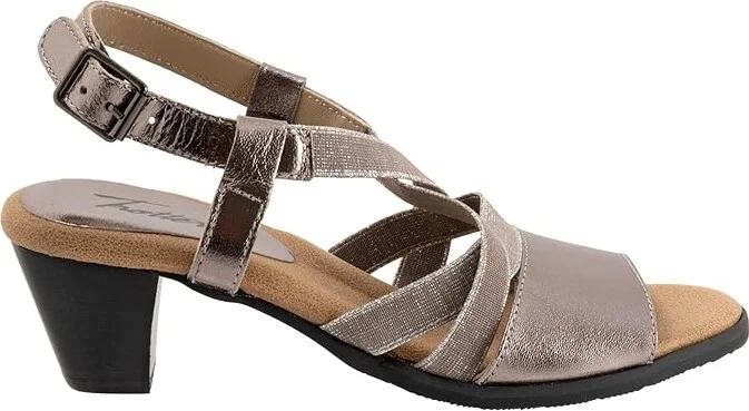 Trotters Meadow Women's Sandals Pewter : 8.5 M (B), Leather - Image 6
