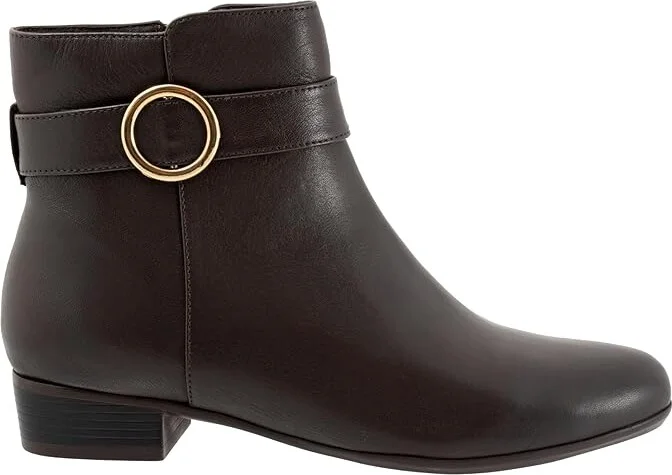 Trotters Melody Women's Boots Dark Brown : 5.5 M (B), Leather - Image 7