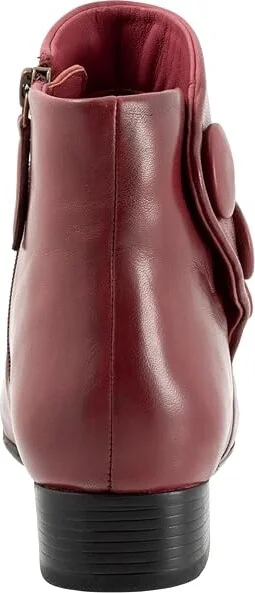Trotters Mila Women's Boots Sangria : 6 W (D), Leather - Image 4