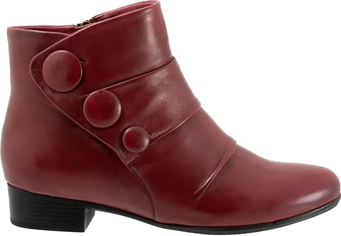 Trotters Mila Women's Boots Sangria : 6 W (D), Leather - Image 7