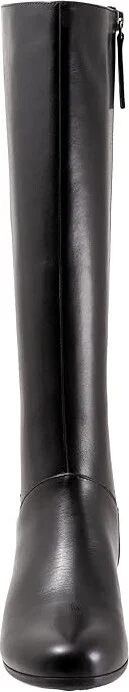 Trotters Misty Wide Shaft Women's Boots Black : 7.5 N (AA), Leather - Image 5