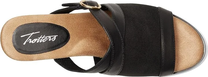 Trotters Mitzie Women's Sandals Black : 6 W (D), Leather - Image 2