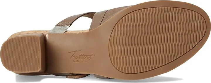 Trotters Mitzie Women's Sandals Taupe : 8 W (D), Leather - Image 3